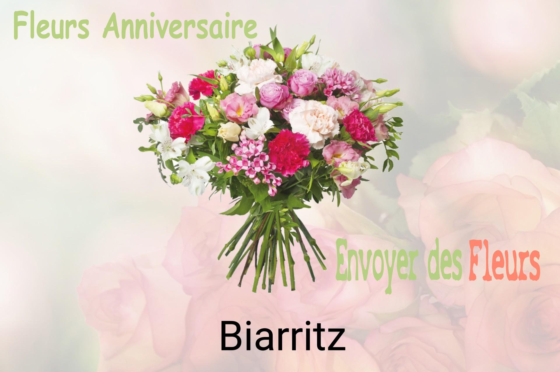 Bouquet de fleurs d’anniversaire livré à Biarritz